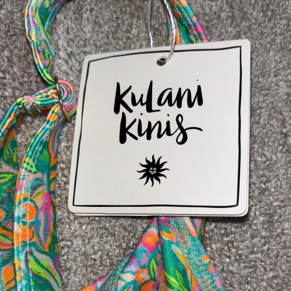 NWT Kulani Kinis Underwire Bralette Bikini Top In Spring Fling - Picture 3 of 4